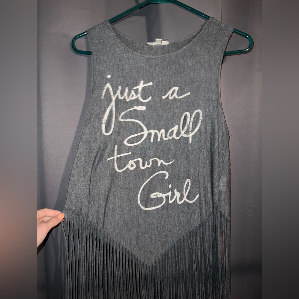 Boutique grey tank top